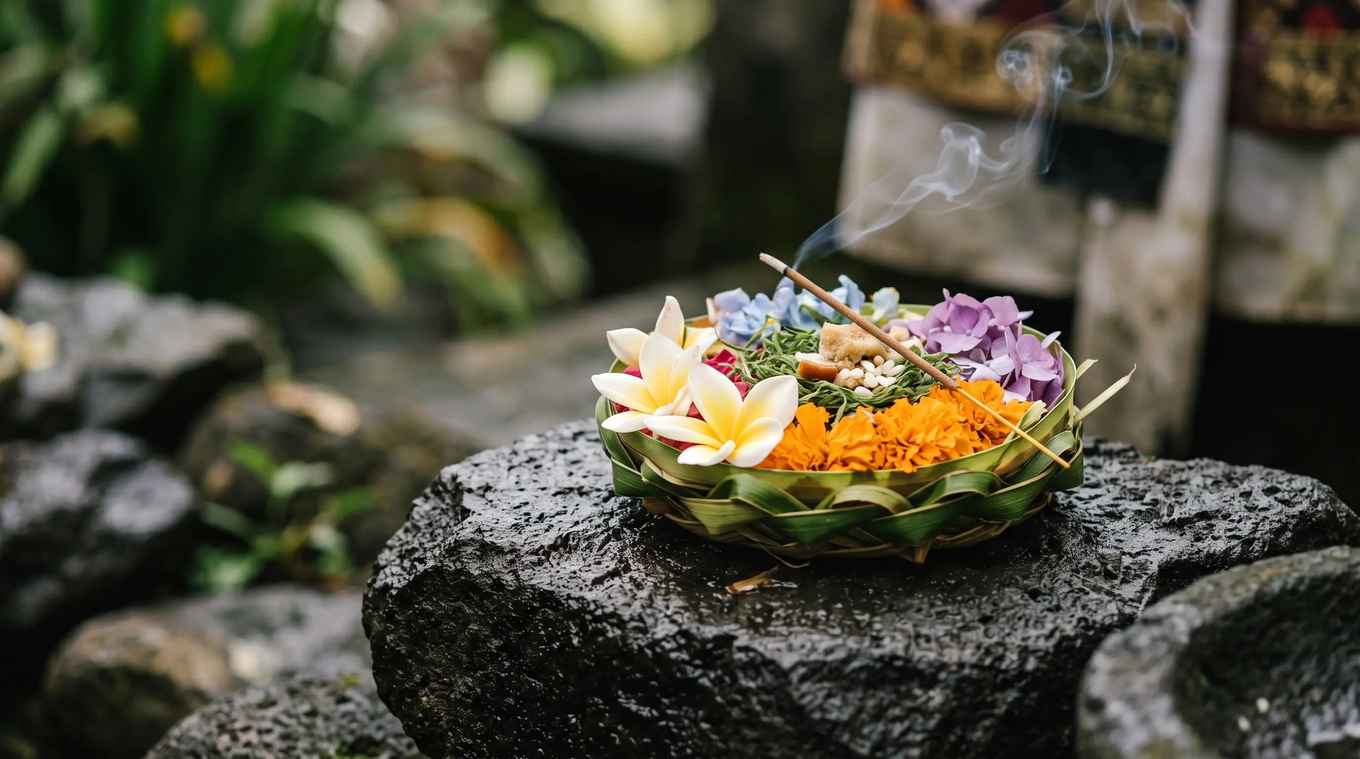Canang sari — balinesische Opfergabe